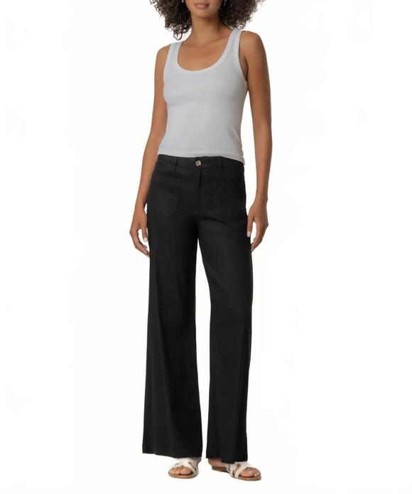 KUT FROM THE KLOTH Pants - NEW KUT FROM THE KLOTH meg high rise wide leg linen pants in black